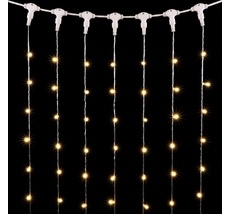 Гирлянда LTC Занавес с Колпачком 1 x 6 м Экстра Тепло-Белый 220В, 600 LED PCL601CAP-10-2EWW