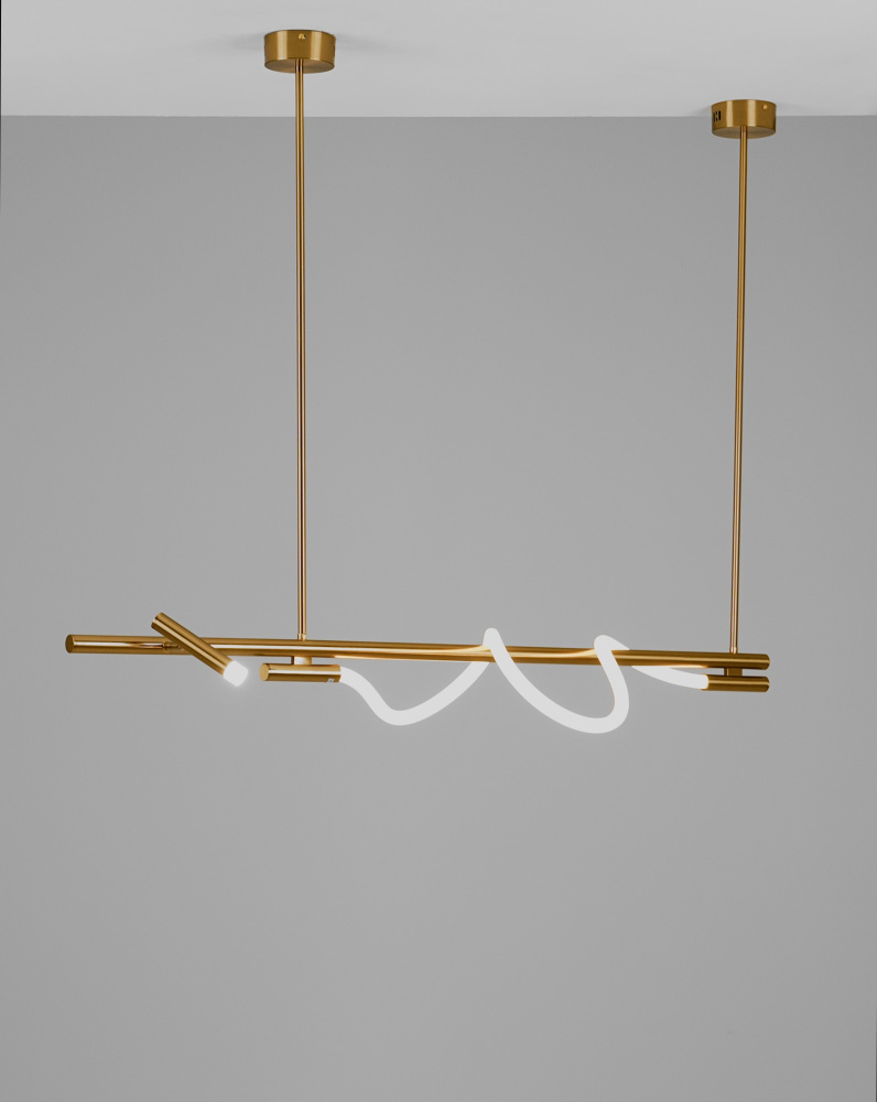 Подвесной светильник светодиодный с гибким неоном на штанге Moderli V10684-PL_MD