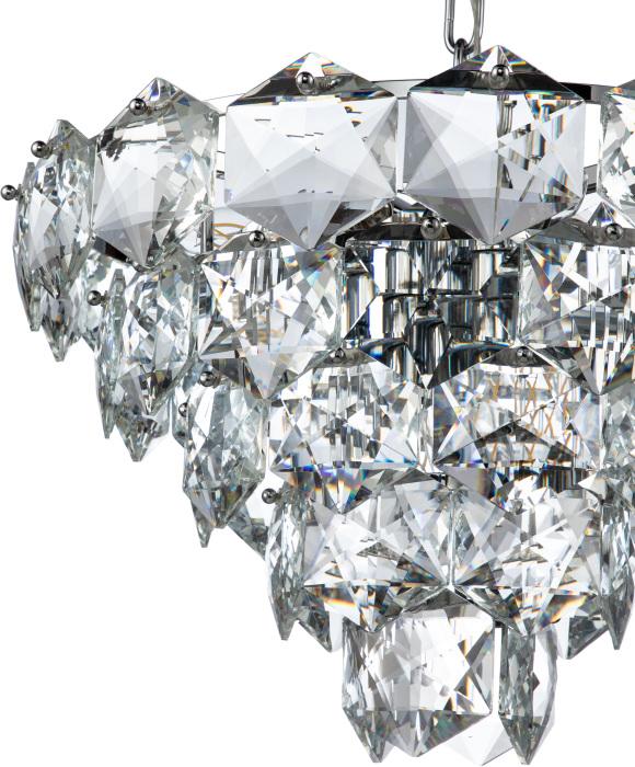 Люстра хрустальная подвесная (12010/11P Chrome) Indigo V000050