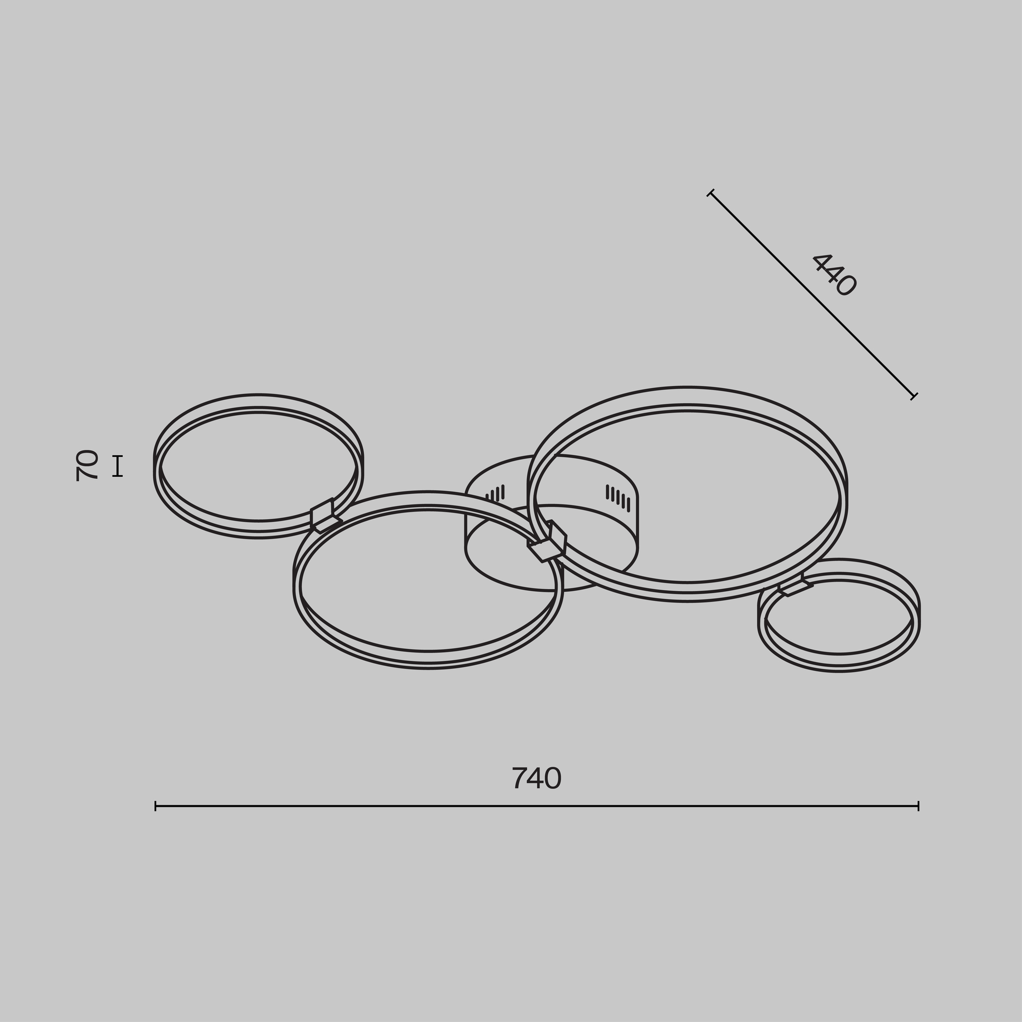 Потолочная люстра Maytoni Olympia MOD448CL-L35WK_MY