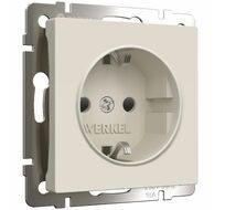 Розетка с заземлением и шторками Werkel a059275_WR