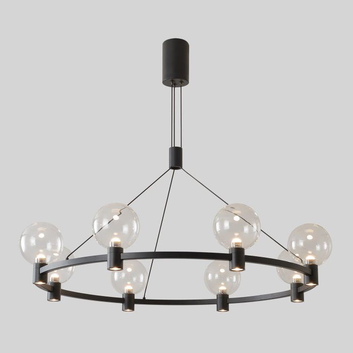 Подвесная люстра Crystal Lux DUET SP56W LED BLACK_CR