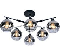 Люстра потолочная на штанге E27*60W Black/Chrome Escada 693/6P_ESC