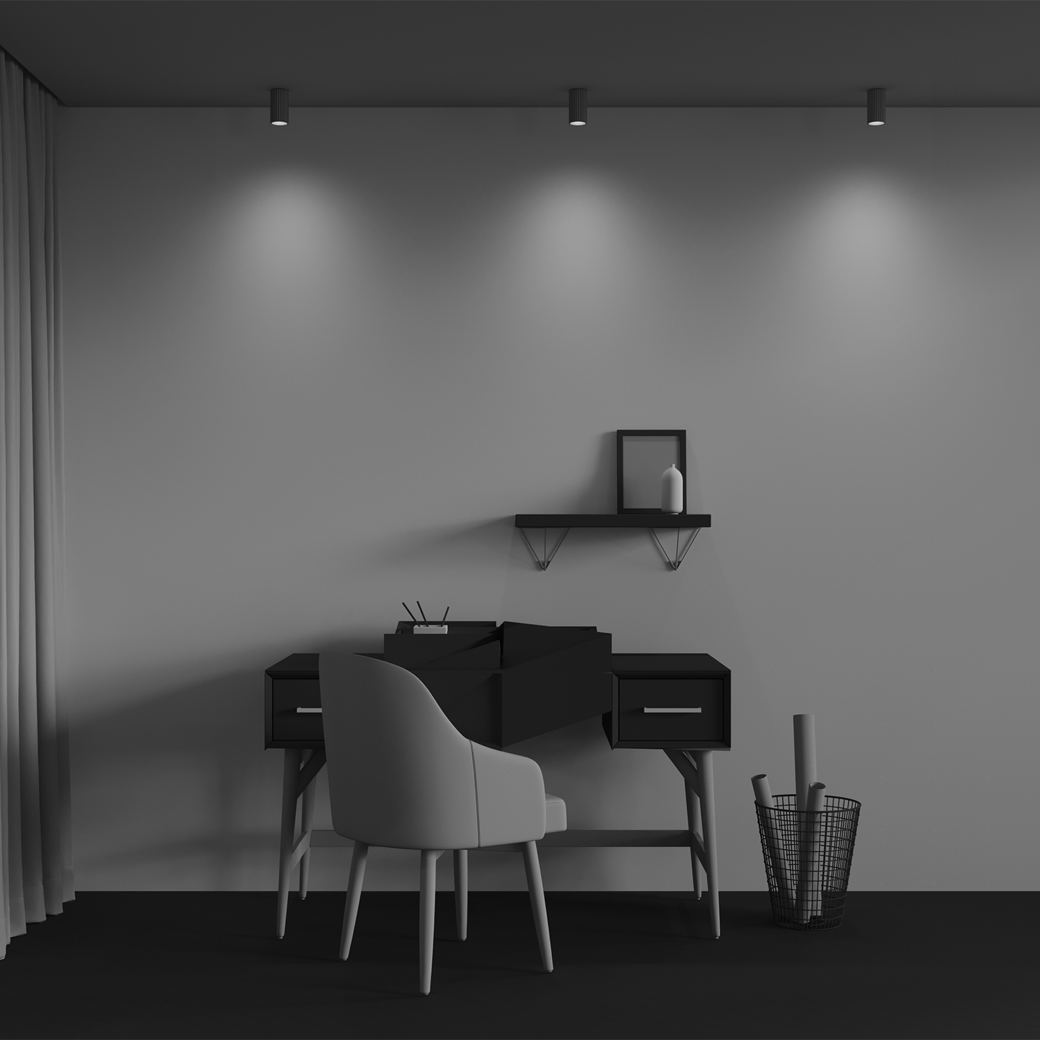 Накладной светильник Maytoni Calipso C106CL-01-GU10-BS_MY