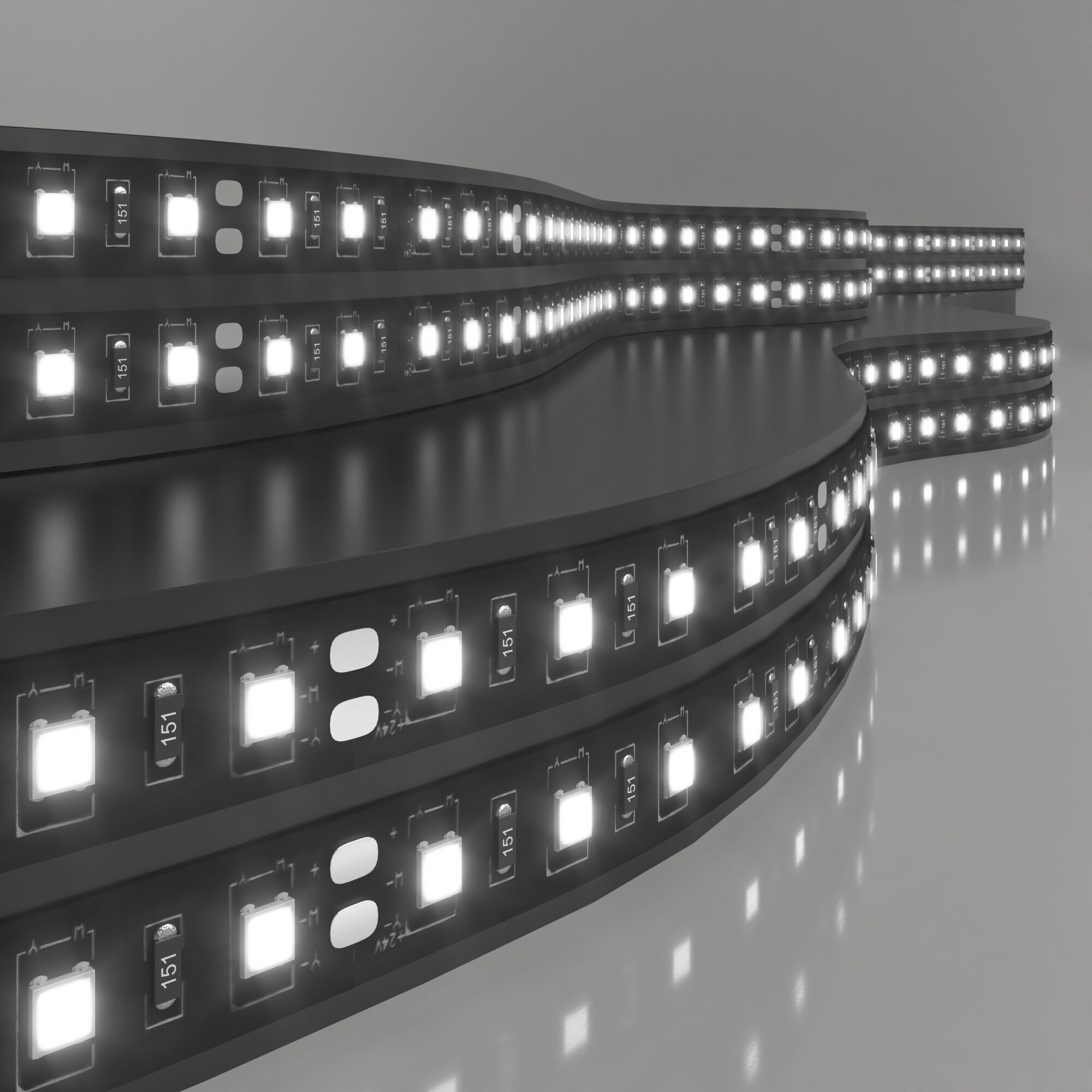 Лента светодиодная 120Led 9,6W IP20 6500K холодный белый Elektrostandard a063874_ES