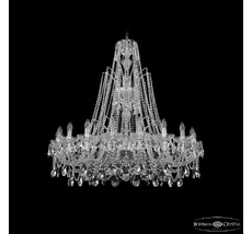 Хрустальная люстра Bohemia Ivele Crystal 1411/20/400/XL-120 Ni_BI