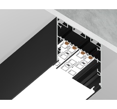 Алюминиевый профиль накладной/подвесной Profile System для ленты до 33,4мм Ambrella Light ILLUMINATION GP3050BK_AMB