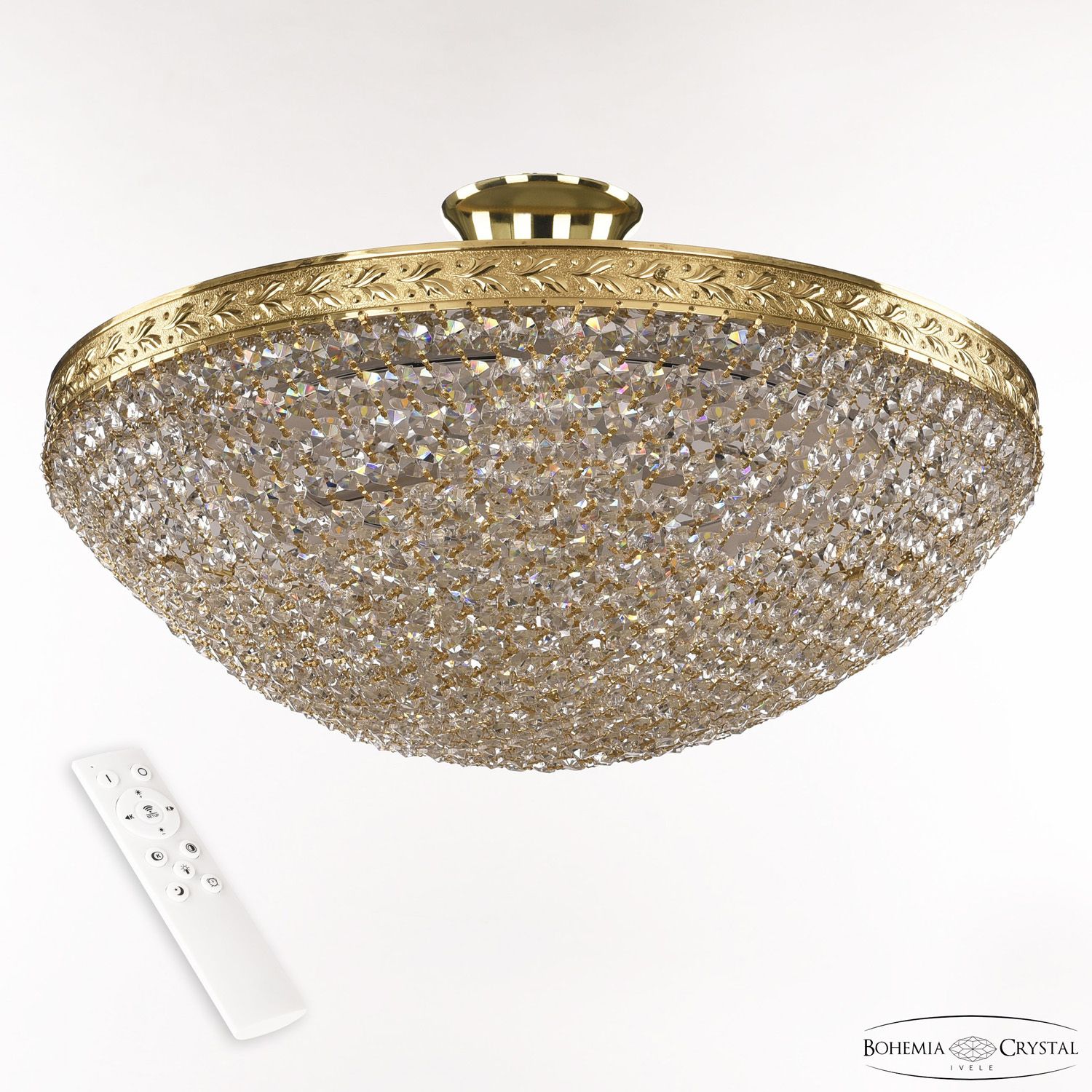 Хрустальная люстра Bohemia Ivele Crystal 19321/45IV/LED-DIM G, цвет золотой 19321/45IV/LED-DIM G - фото 1