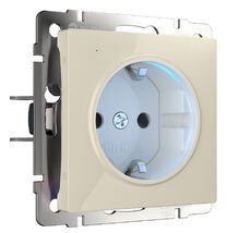 Розетка с подсветкой (слоновая кость) Werkel a054522_WR