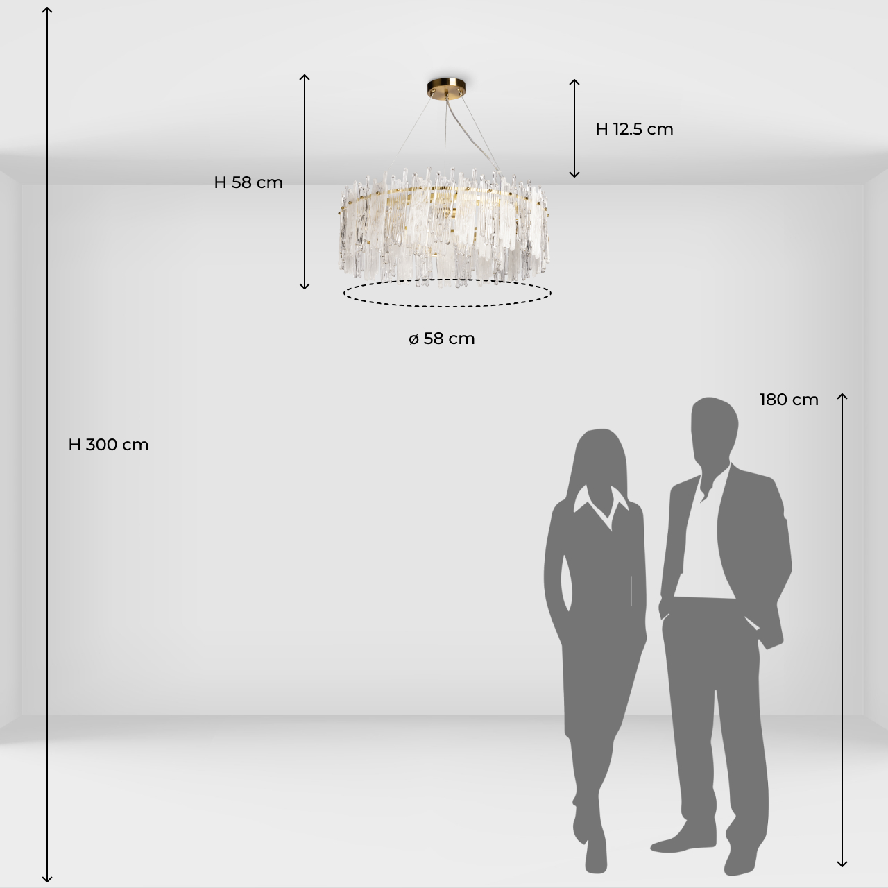 Подвесная люстра De City Арман 462010906_MW