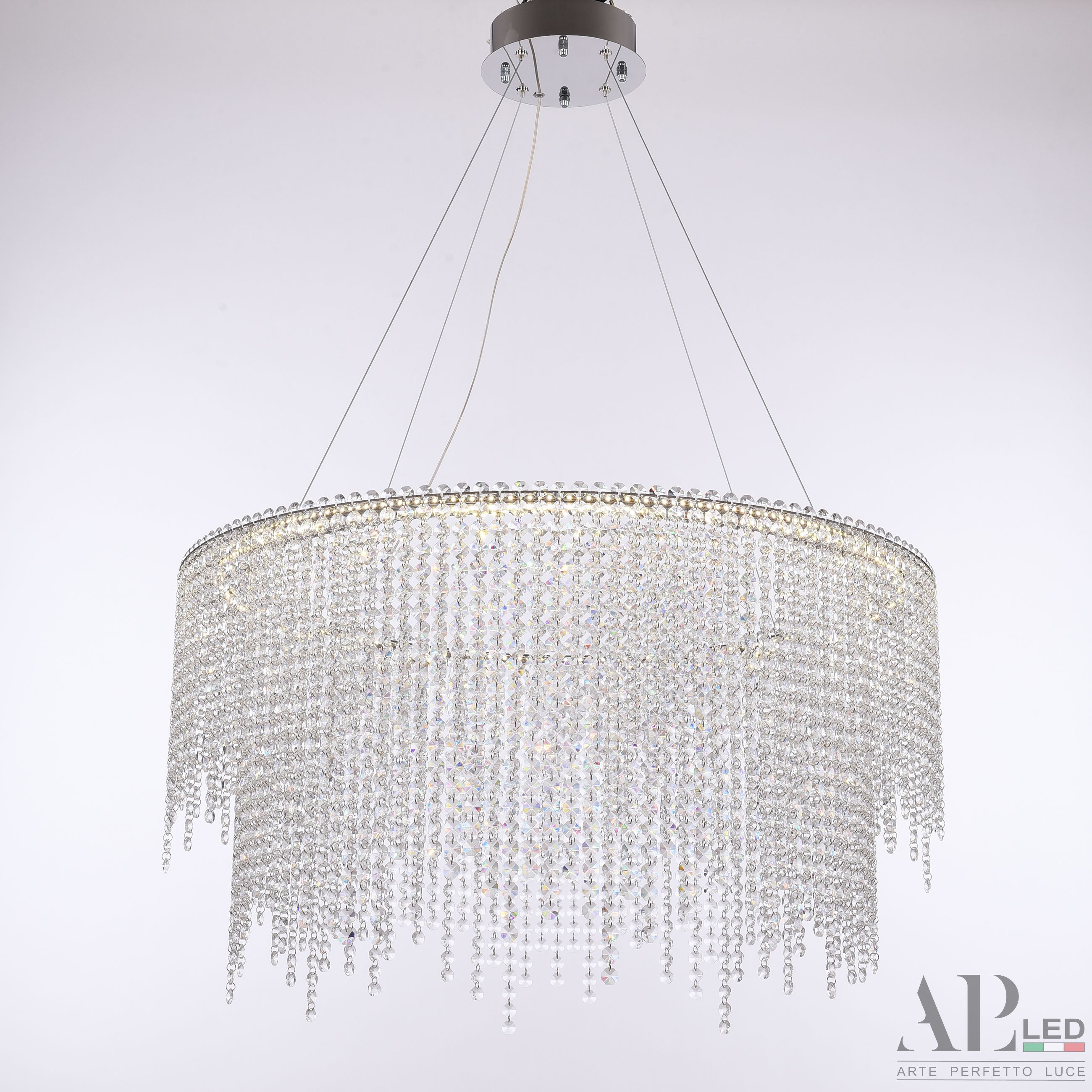 Хрустальная люстра APL LED Sicilia SH02.73.D.Ni.4000_BI