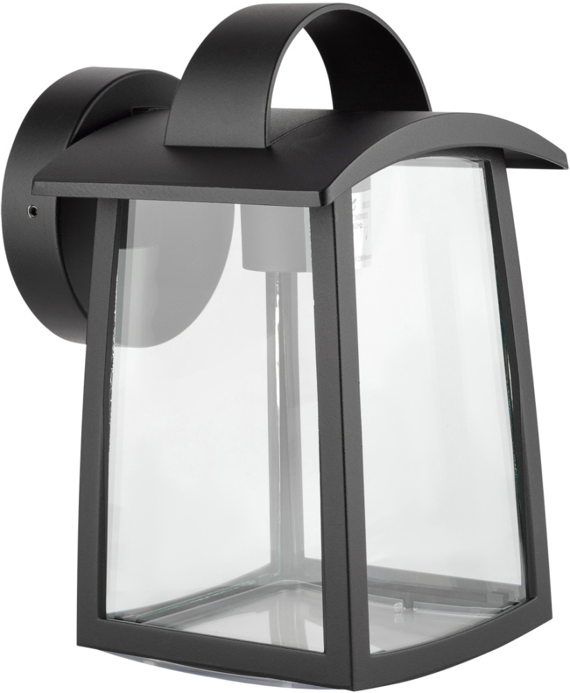 Настенный светильник с черной арматурой фонарь уличный IP44 Oasis Light 2736Cl Bl_OL