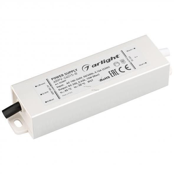Блок питания ARPV-24015-B (24V, 0.6A, 15W) 022897_ARL