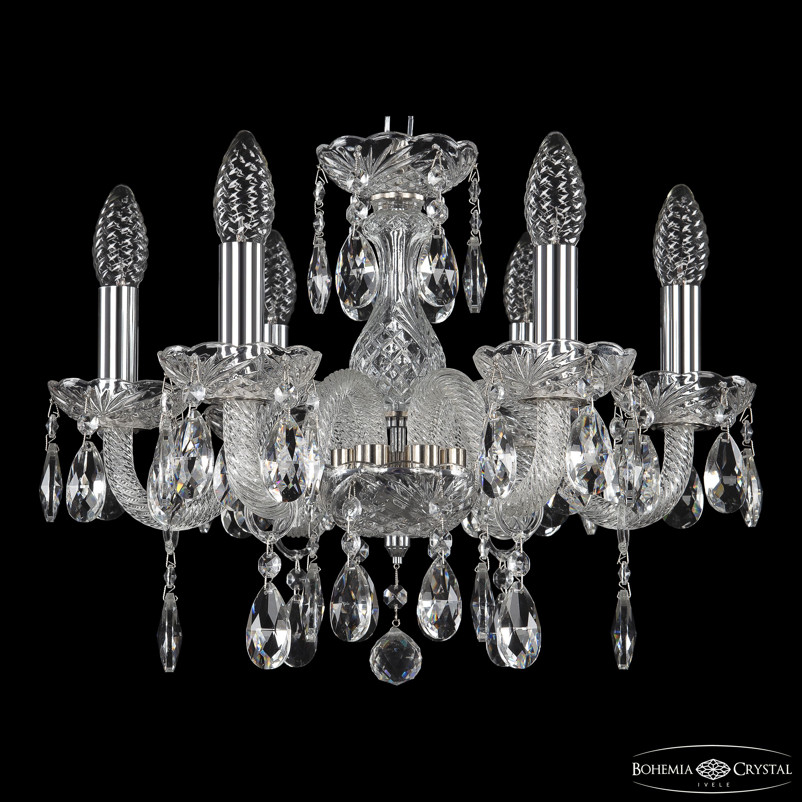 Хрустальная люстра Bohemia Ivele Crystal 117/6/141 Ni_BI