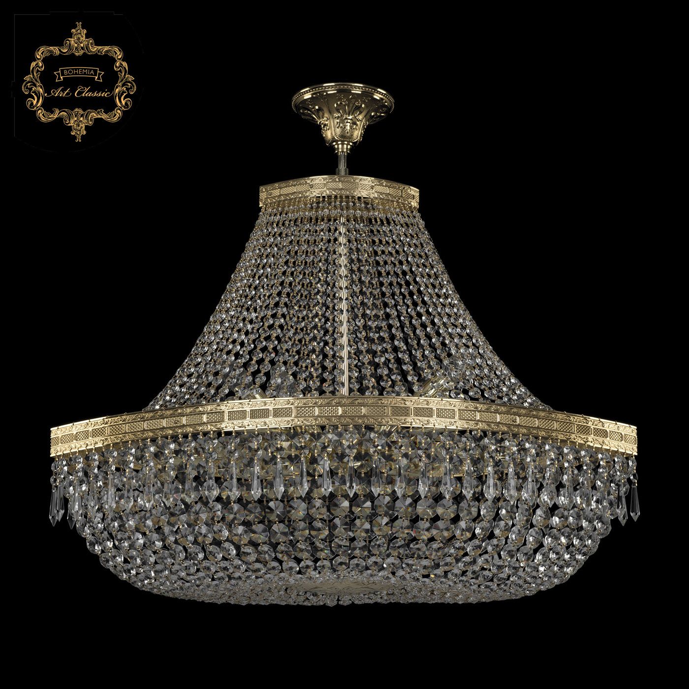 Хрустальная люстра Bohemia Art Classic 21.013.H1.80SP.G_BI
