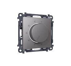 Комплект механизма терморегулятора с датчиком для теплого пола с подсветкой 16A-250V ALFA Антрацит серый QUANT (AP6557, VM1381) Ambrella Volt MA655710_AMB