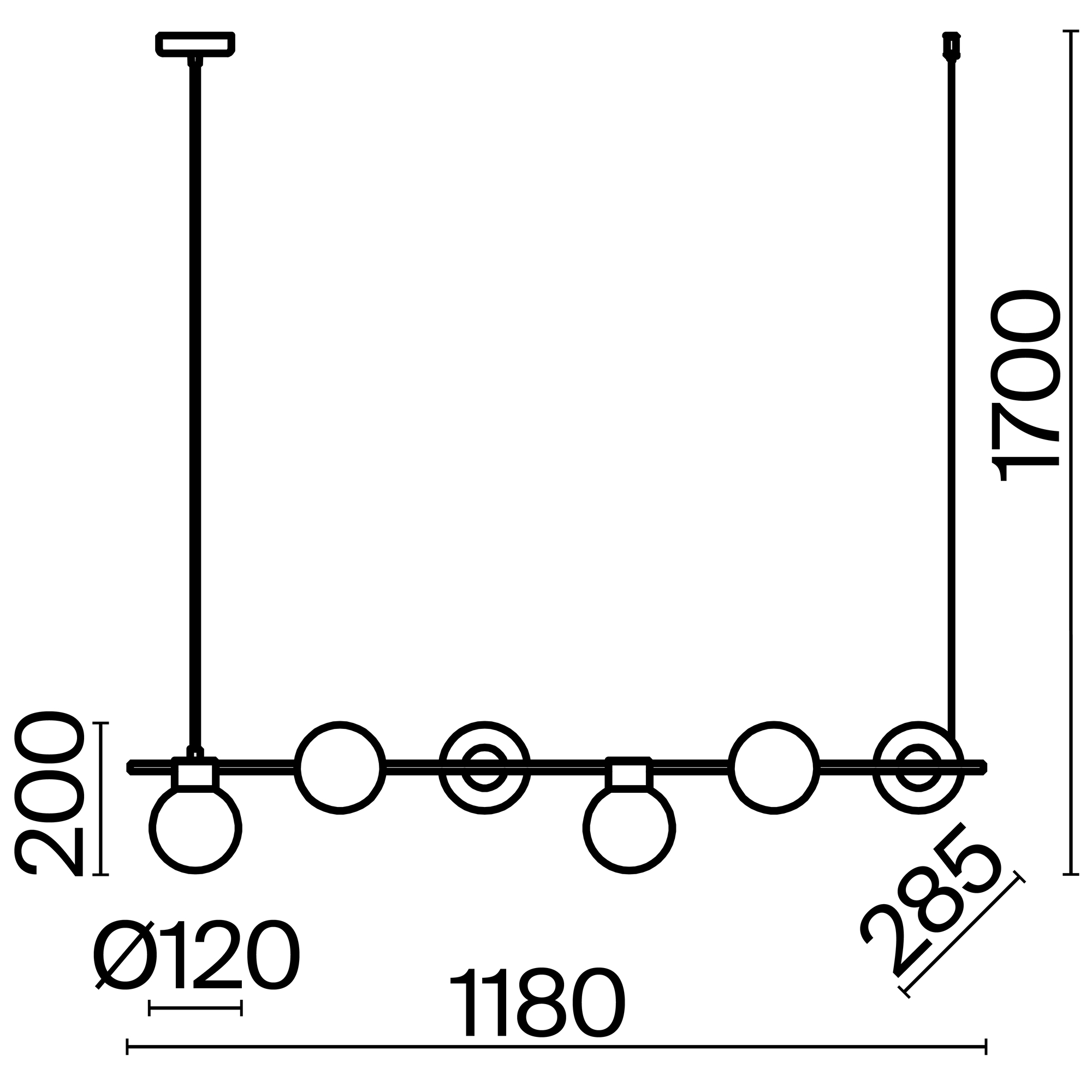 Подвесная люстра Freya Gatsby FR5232PL-06B1_MY