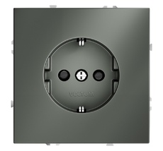 Розетка встраиваемая VOLTUM S70 с заземлением и защитными шторками, 16А VLS040206