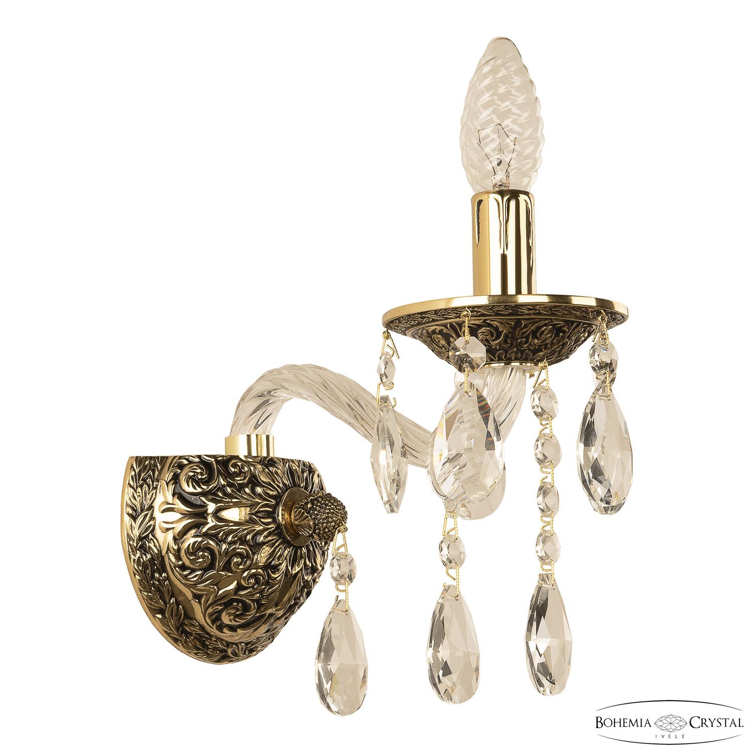 

Бра Bohemia Ivele Crystal 16213B/1/141 GB, 16213B/1/141 GB