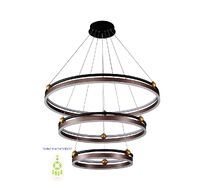 Подвесная люстра Crystallux FERNANDO SP158W LED D400+600+800 COFFEE/BLACK_CR