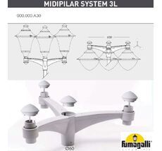 Консоль для паркового фонаря MIDIPILAR 000.000.A30.L0