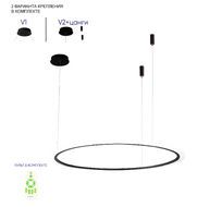 Подвесной светильник Crystal Lux MANZANA MANZANA SP40W LED BLACK_CR