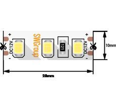 Лента со скотчем 3М светодиодная стандарт 2835, 120 LED/м, 12 Вт/м, 12В, IP20, Цвет: Теплый белый 00-00009237_SW