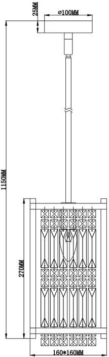 Подвесной светильник Escada 2103/1S Gold_ESC