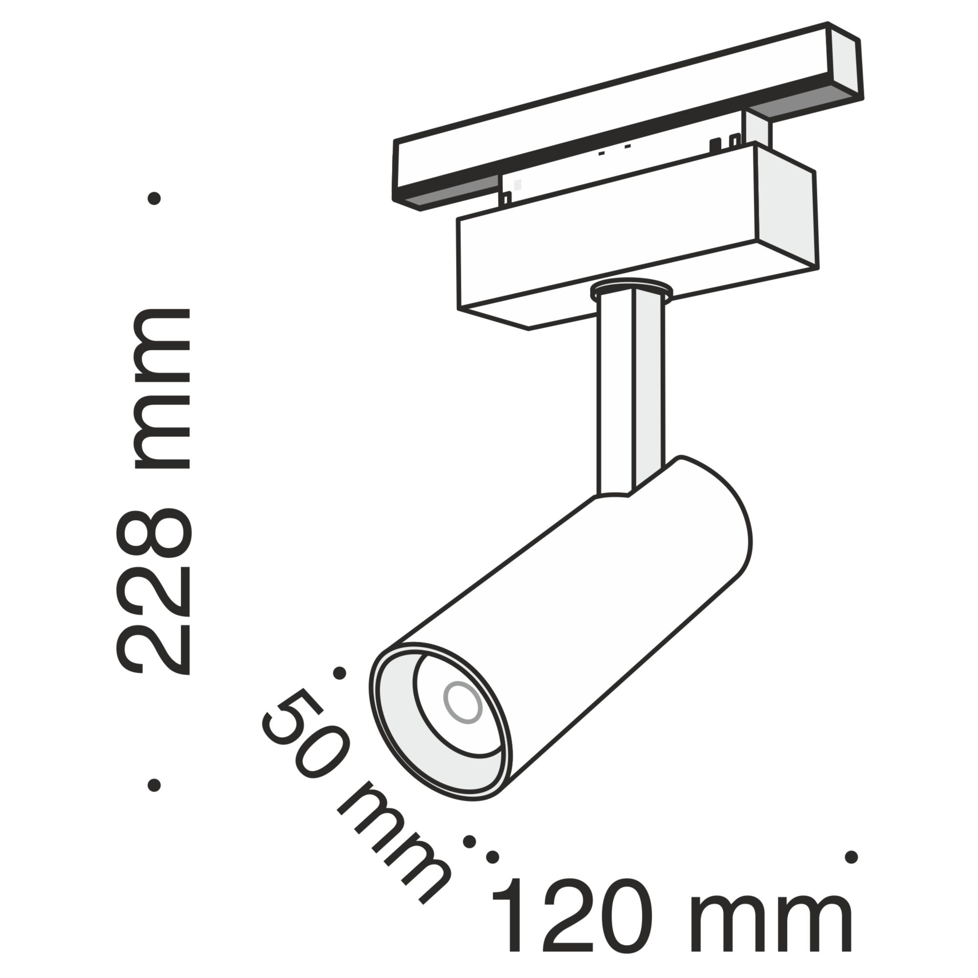 Трековый светильник Maytoni Track lamps TR019-2-10W4K-B_MY