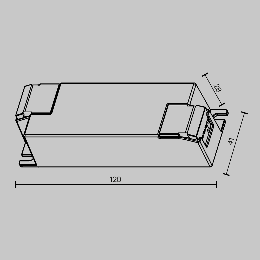 Источник тока DALI NFC DT8 250-700mA +PUSH DIM Maytoni 721022_MY