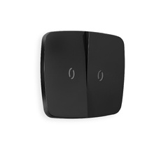 Лицевая панель для 2-клавишных выключателей с подсветкой QUANT Ambrella Volt OMEGA OP8040_AMB