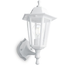 Настенный светильник с белой арматурой уличный фонарь IP44 НБУ 06-60-001 Feron 32268_FR