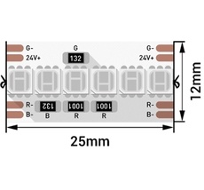 Светодиодная лента 1м. 16,4W красный-зеленый-синий 00-00005762_SW