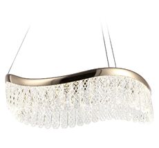 Подвесной светильник Ambrella light светодиодный с хрусталем Traditional TR49717_AMB