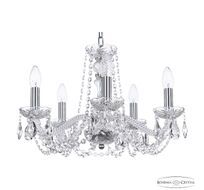 Хрустальная люстра Bohemia Ivele Crystal 119/5/165 Ni_BI