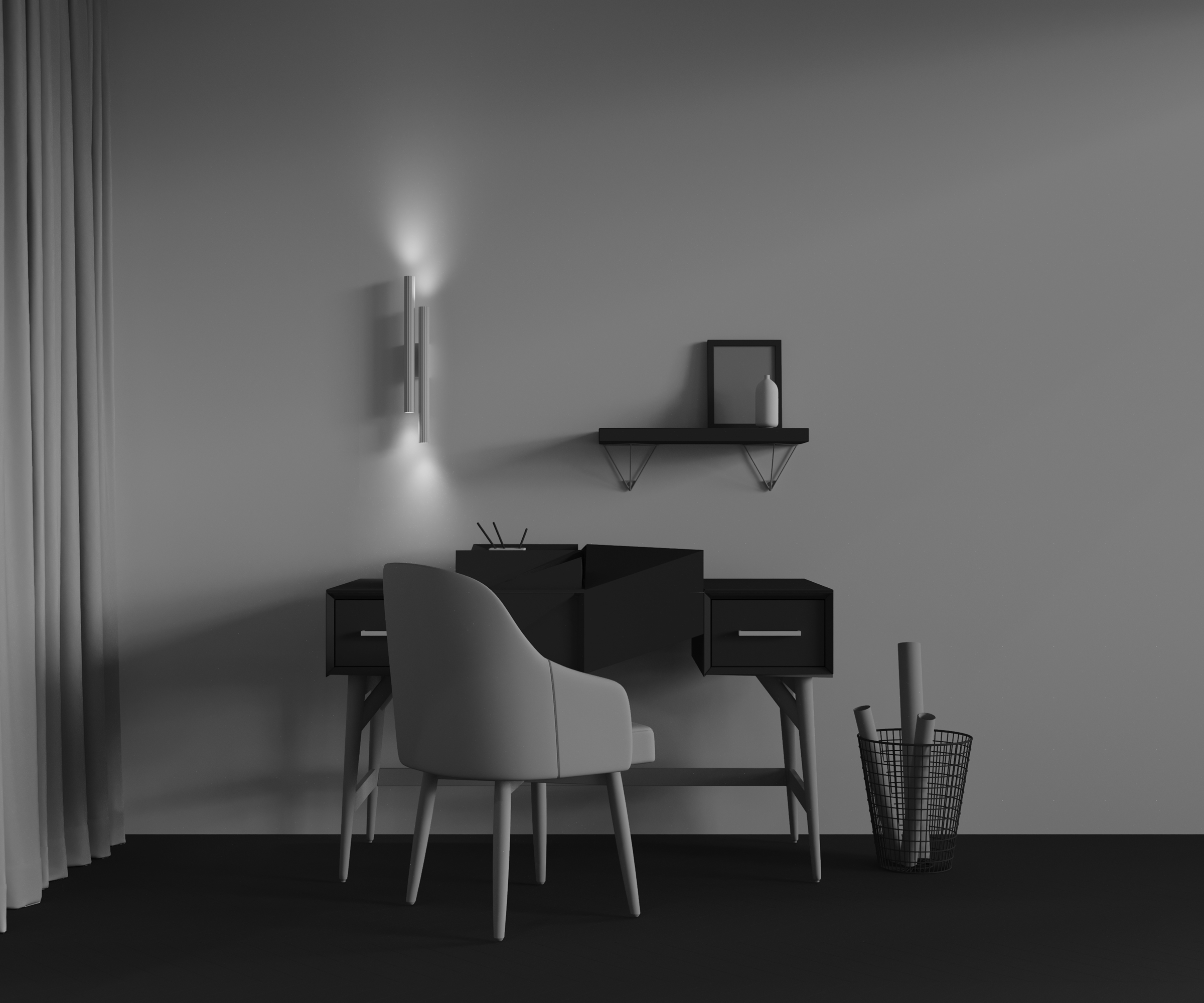 Настенный светильник Maytoni Calipso C082WL-24W2.7K-W_MY