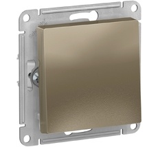 Выключатель встраиваемый одноклавишный (шампань) Systeme Electric ATN000511