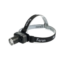 Фонарь налобный c аккумулятором 20W 2500mAh USB type-C Feron 51621_FR