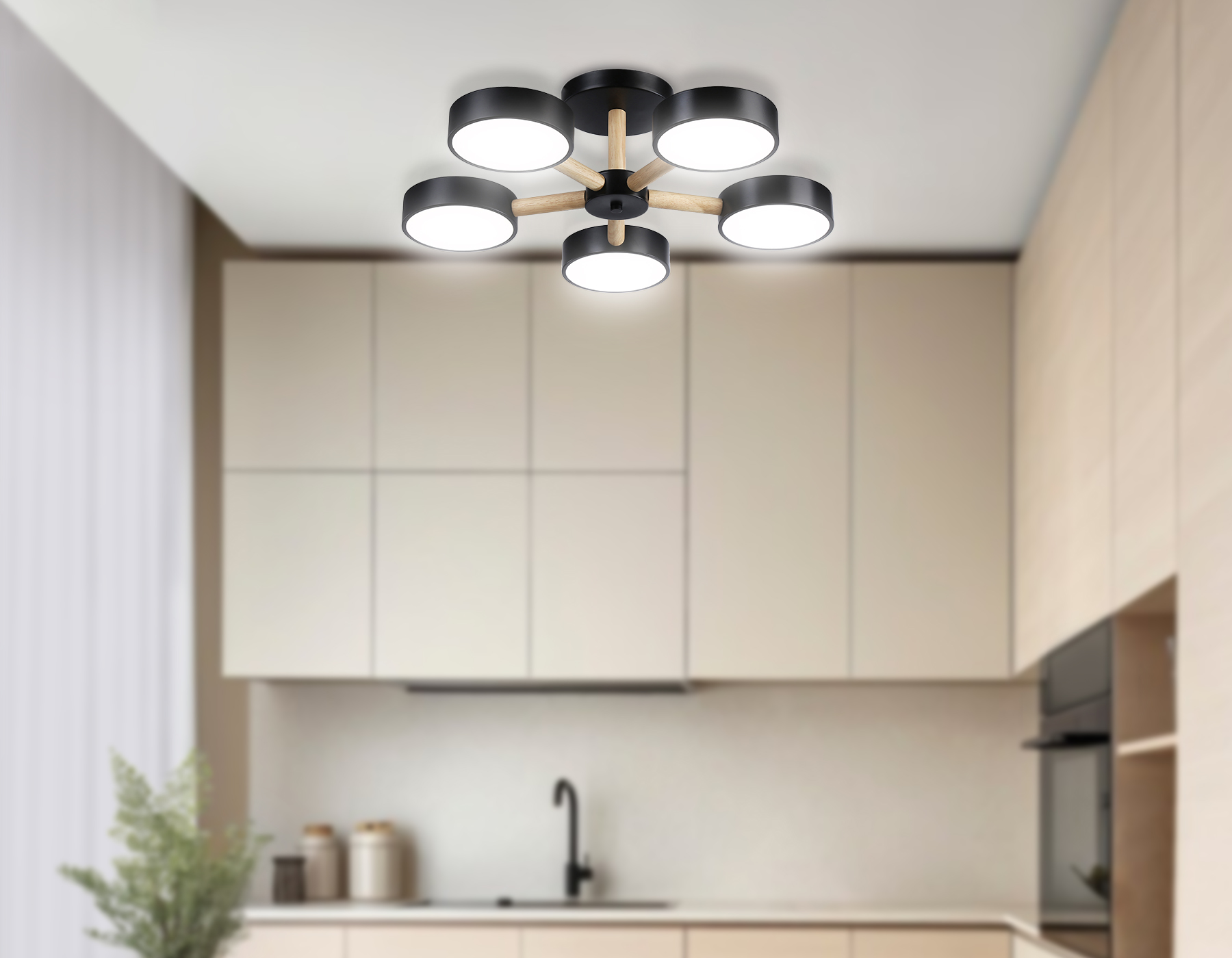 Потолочная люстра с пультом Ambrella Light COMFORT FL4828_AMB