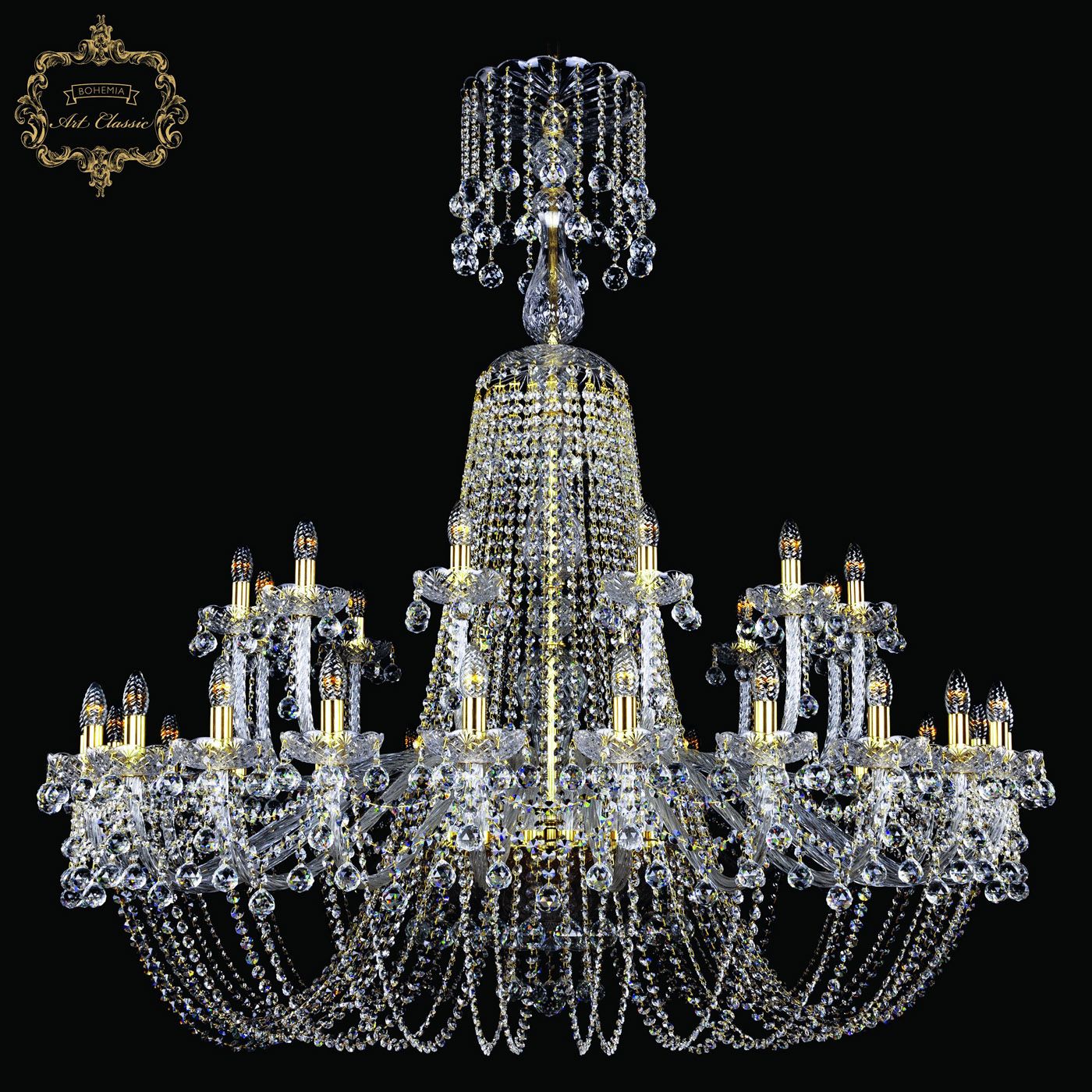 Хрустальная люстра Bohemia Art Classic 11.26.24+12.530.XL-148.Gd.B_BI