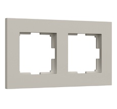 Рамка на 2 поста Slab (дымчатый софт) Werkel a071621_WR