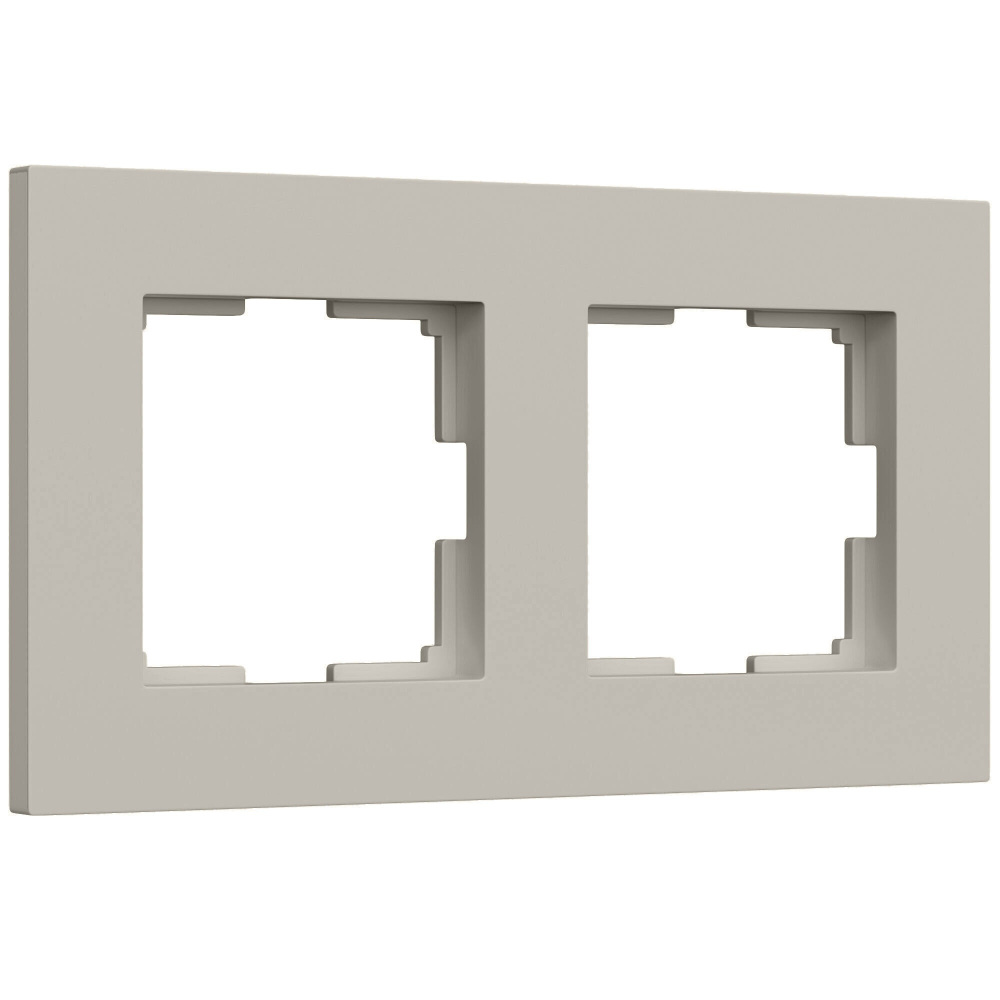 Рамка на 2 поста Slab (дымчатый софт) Werkel a071621_WR