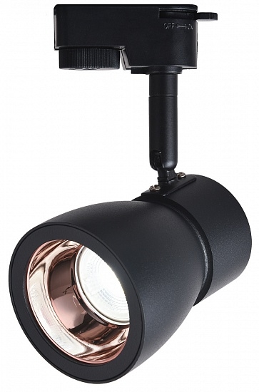 Трековый светильник однофазный 220V 20035TRA/01 BK/RGD Escada 20035TRA/01 BK/RGD_ESC