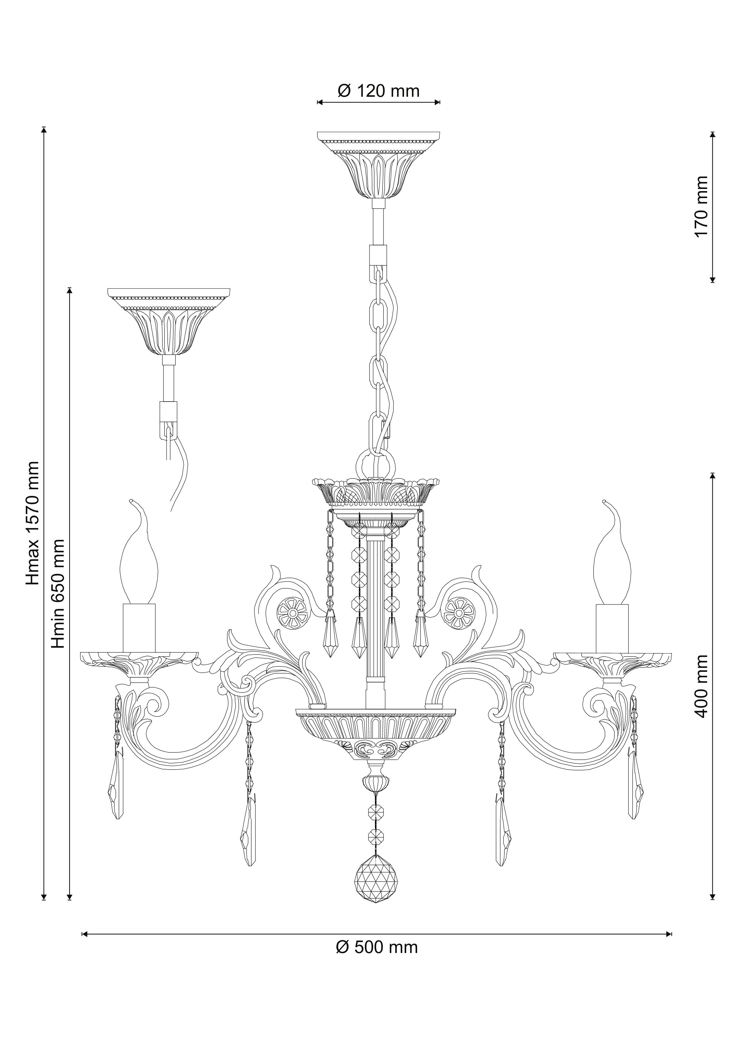 Подвесная люстра Lucia Tucci NAPOLI NAPOLI 148.5 white antique