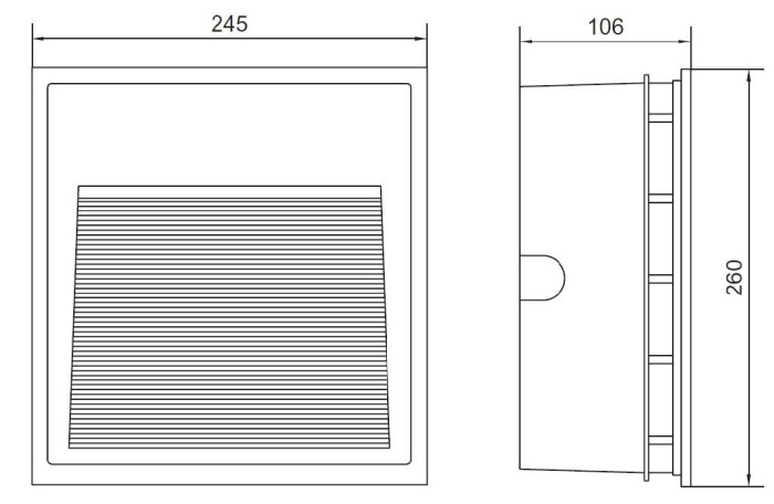 Встраиваемый светильник уличный IP44 91490 W Oasis Light 91490 W_OL