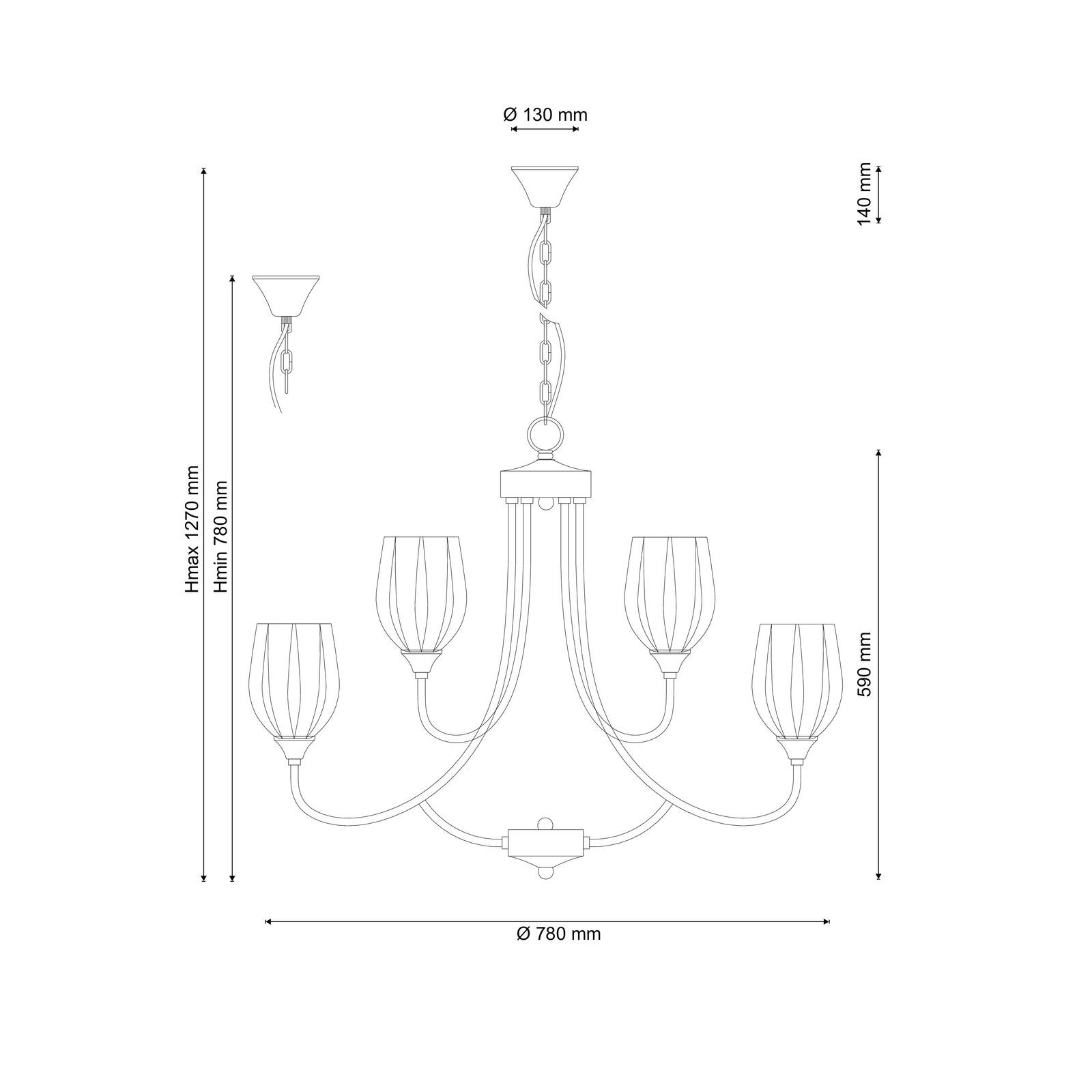 Подвесная люстра Lucia Tucci MADRID MADRID 116.6.3