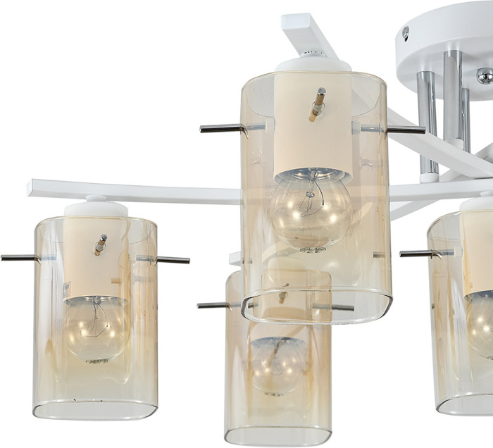 Потолочная люстра на штанге Escada 1101/7P White_ESC