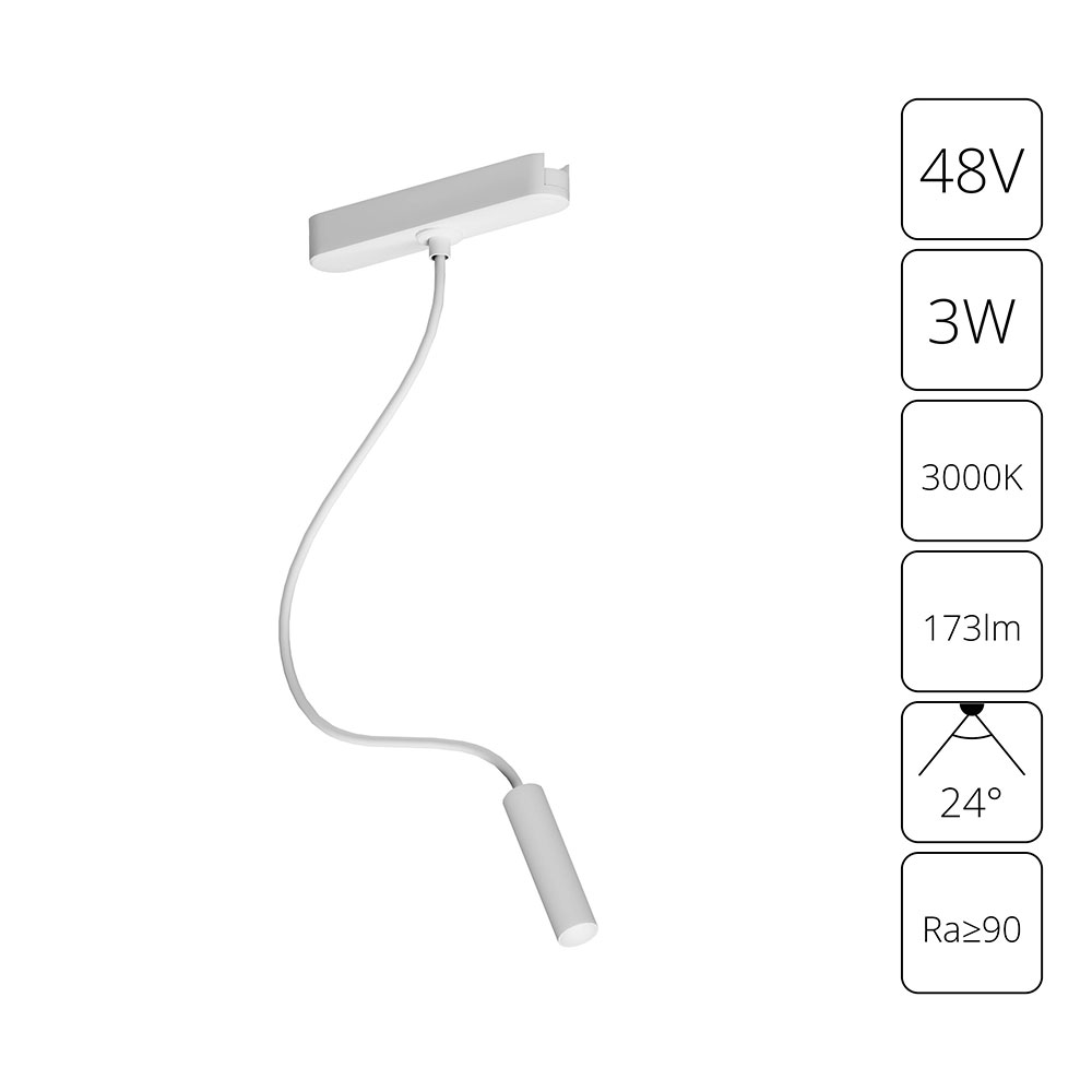 Трековый светильник Arte Lamp RAPID A1162PL-1WH