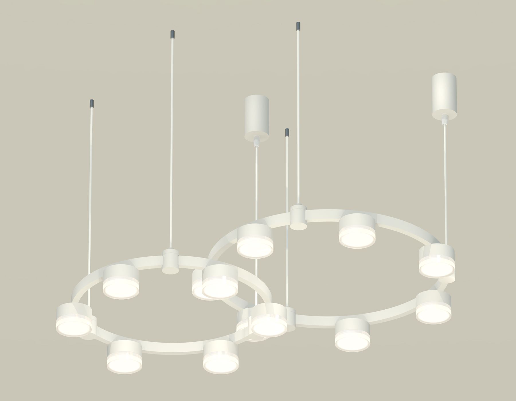 Подвесная люстра Ambrella light Techno Ring с акрилом Traditional DIY XR92081006_AMB