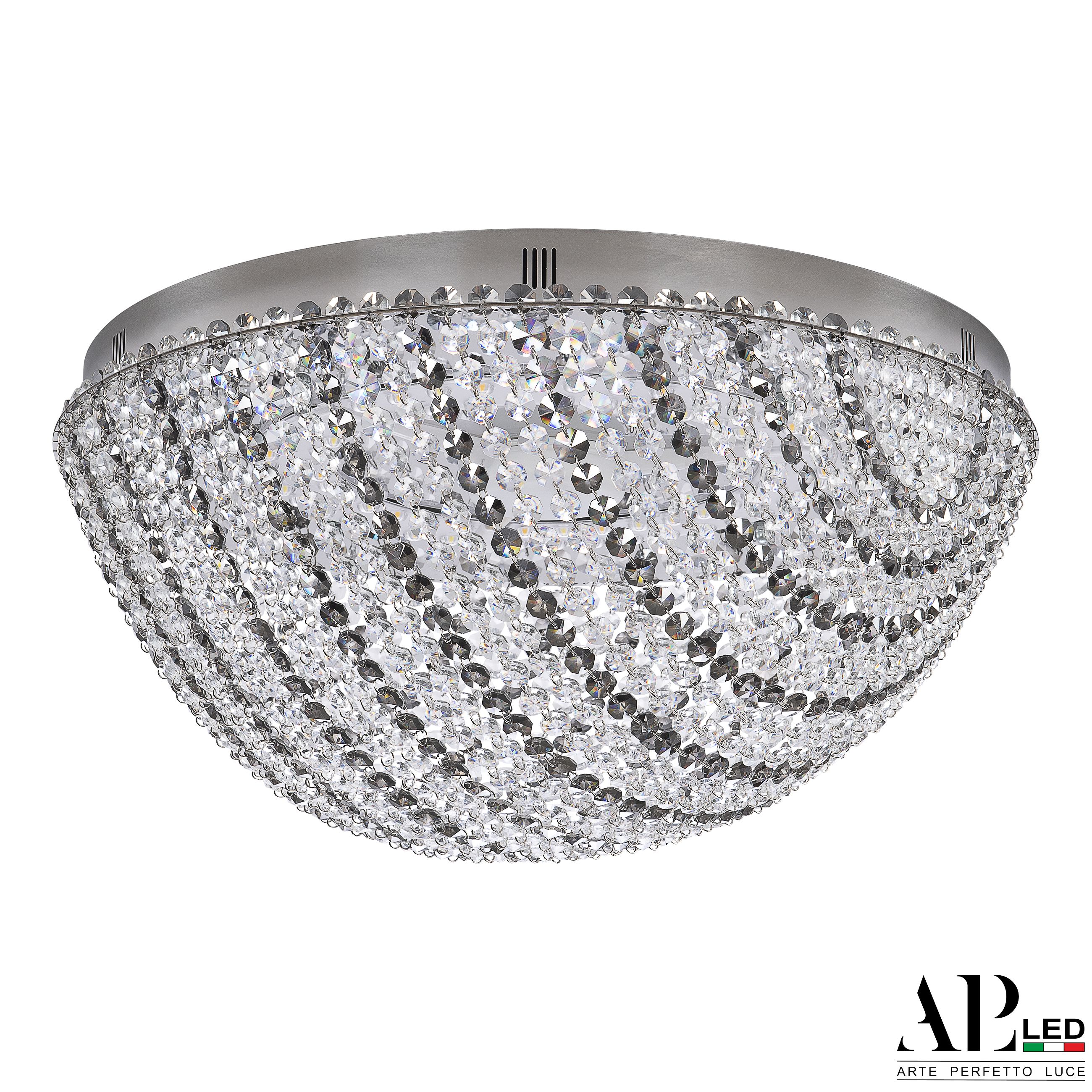 Хрустальная люстра APL LED Sicilia SH501.2.50.R.LED-DIM.Ni.Clear.731_BI